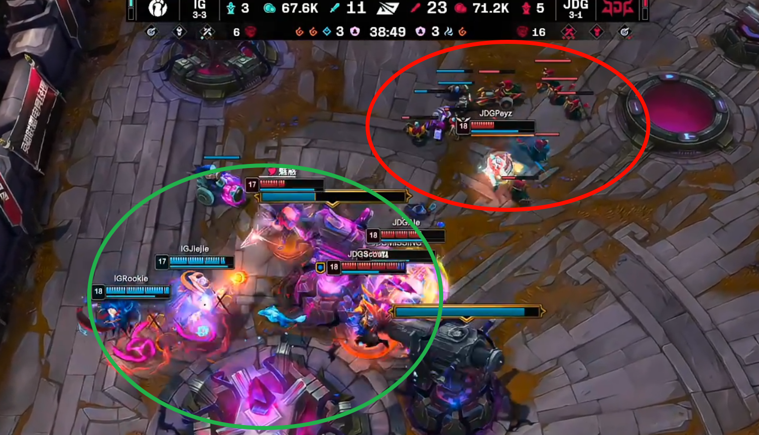 JDG碾压TES,Clozer送出助攻 JDG碾压TES,Clozer送出助攻